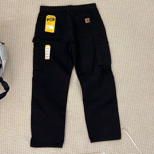 Carhartt NWT loose fit washed duck flannel lined utility work pant size 33 X 30